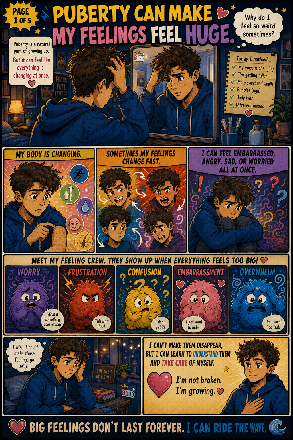 Navigating the World teen comic sample