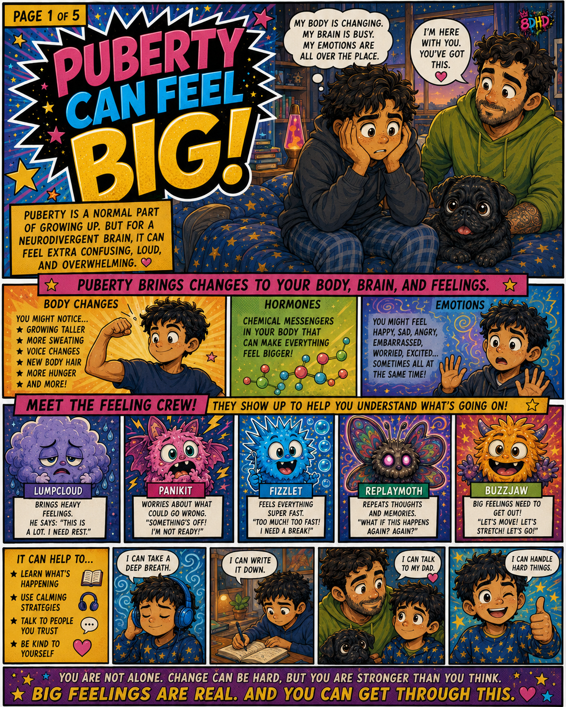 First page preview of Navigating the World teen resource comic